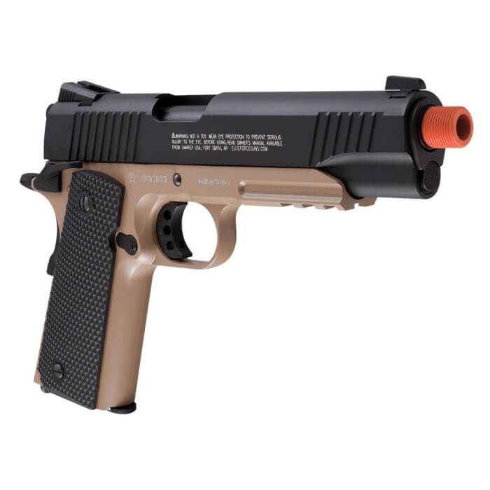 Elite Force 1911 Tac Blackdark Earth Brown Elite Force Airsoft 8079